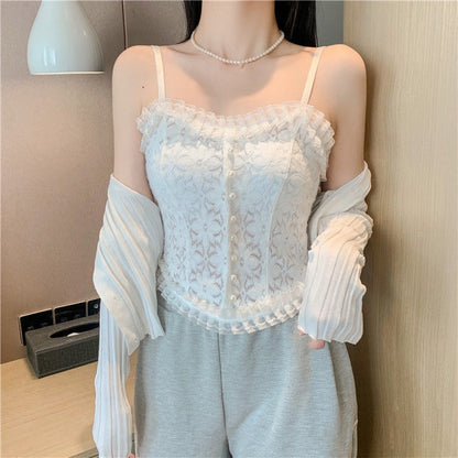 Tank Top Bra Niche Outer Wear Camisole Vest WUT3029