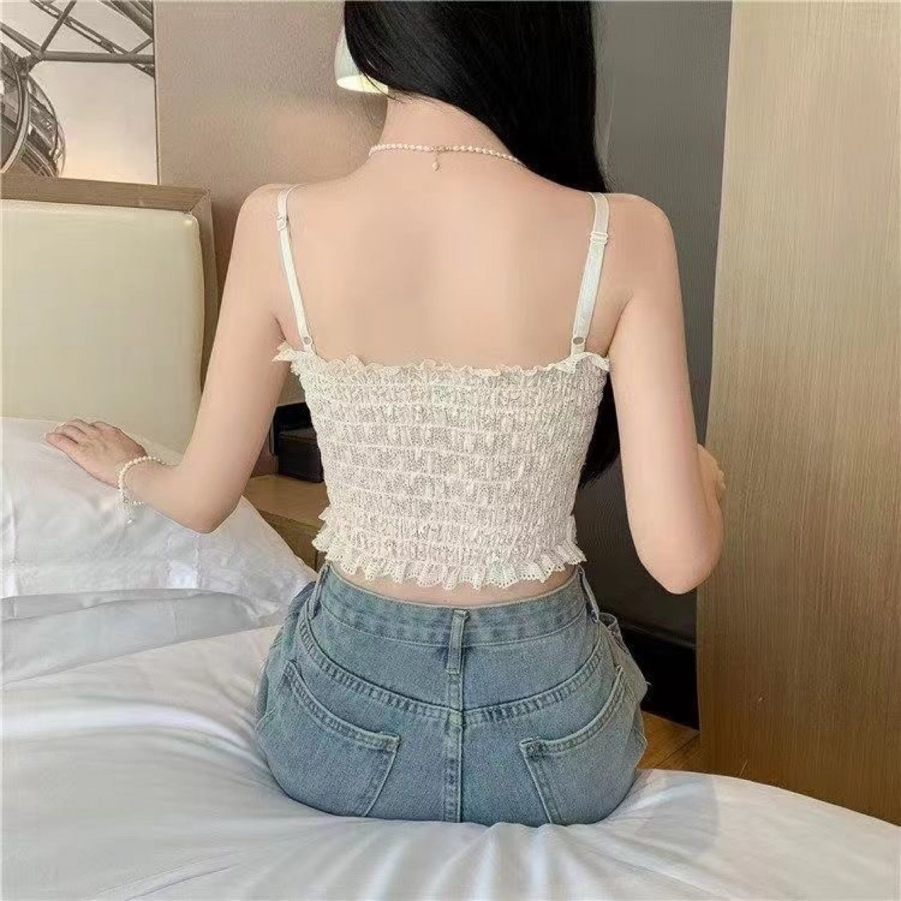 Tank Top Bra Niche Outer Wear Camisole Vest WUT3029
