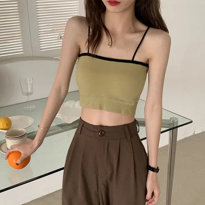 Tank Top Bra Tube Top Vest Dual Tone Straps WUT3317