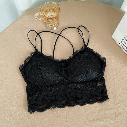 Tank Top Bra Lace Double Sling WUT4451