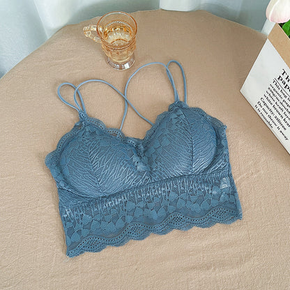Tank Top Bra Lace Double Sling WUT4451