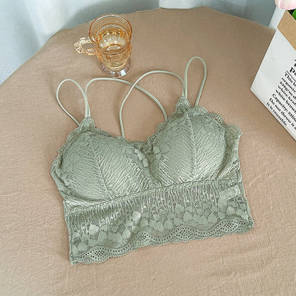 Tank Top Bra Lace Double Sling WUT4451