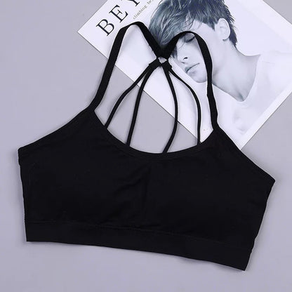 Tank Top Bra Letter Parachute Back WUT622