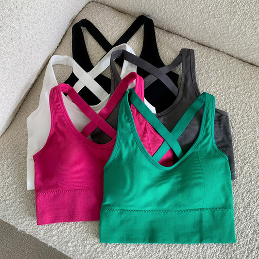 Tank Top Bra Triple Straps X Back WUT8343