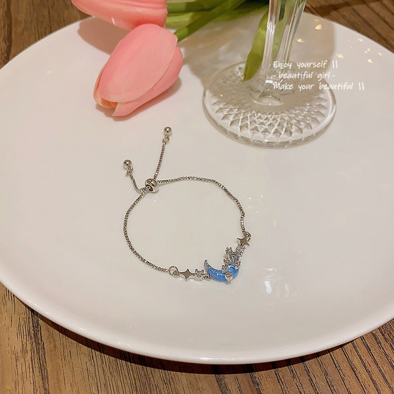 Bracelet Moon Splashing Galaxy Fantasy Blue Star XBS0391