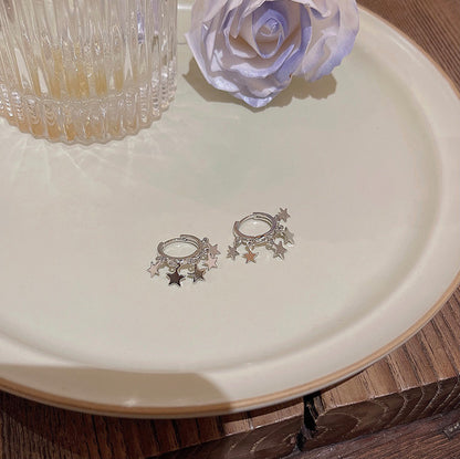 Earring Hoop Huggie Simple Temperament Star XEA0979