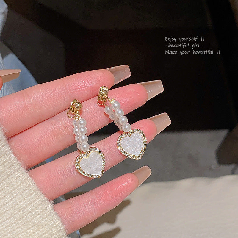Earring Stud Gentle Temperament Pearl XEA1008