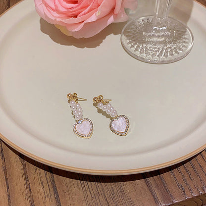 Earring Stud Gentle Temperament Pearl XEA1008