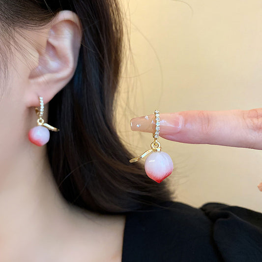 Earring Drop Sweet Pink Peach XEA1032