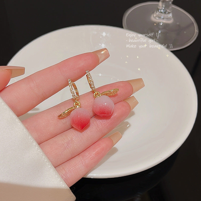 Earring Drop Sweet Pink Peach XEA1032
