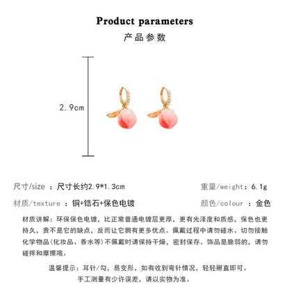 Earring Drop Sweet Pink Peach XEA1032