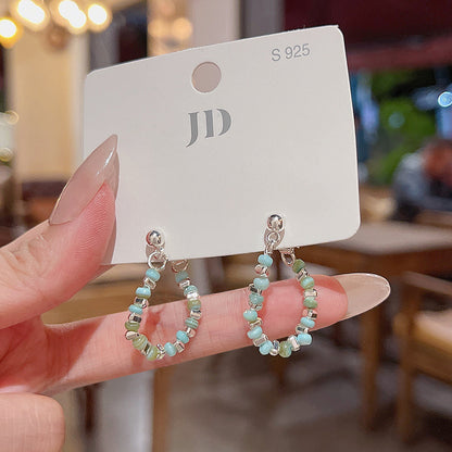 Earring Stud Dopamine Colored Beaded XEA1158