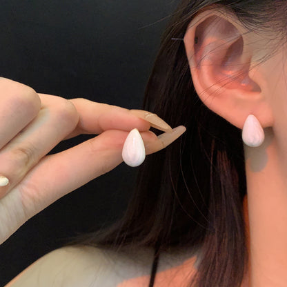Earring Stud Small Fresh Oil Drop Shape XEA1160