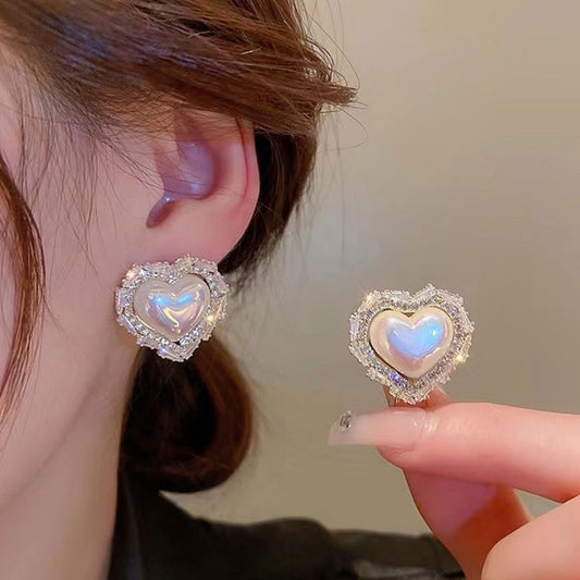 Earring Stud Fantasy Color Love Pearl XEA1245