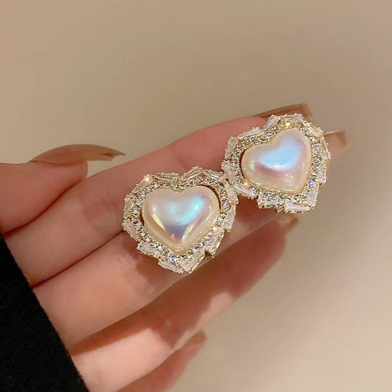 Earring Stud Fantasy Color Love Pearl XEA1245