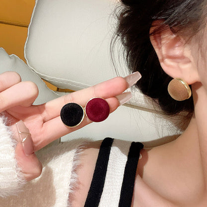 Earring Stud Flocking Geometric XEA1315