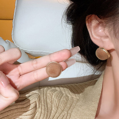 Earring Stud Flocking Geometric XEA1315