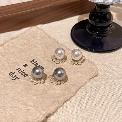 Earring Stud Small Fragrance Style Pearl XEA1511