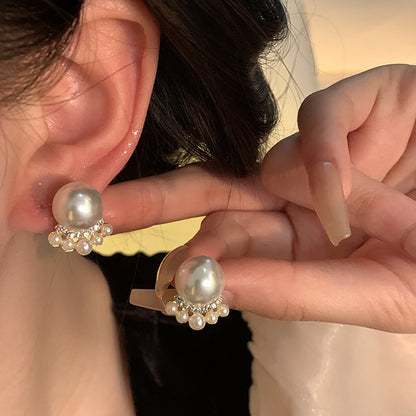 Earring Stud Small Fragrance Style Pearl XEA1511