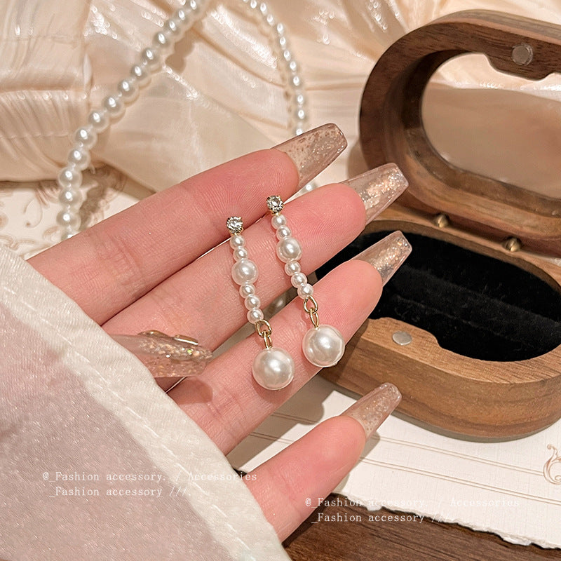 Earring Long Light Luxury Niche Pearl XEA1595