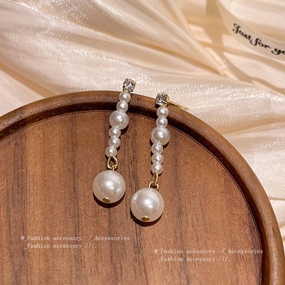 Earring Long Light Luxury Niche Pearl XEA1595
