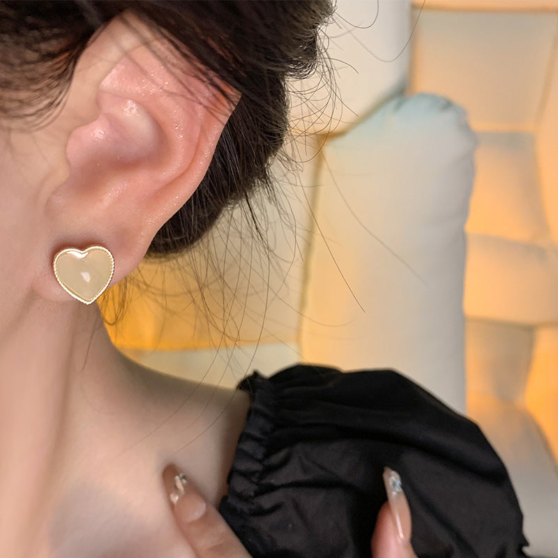 Earring Stud Simple Versatile Temperament Love XEA1596