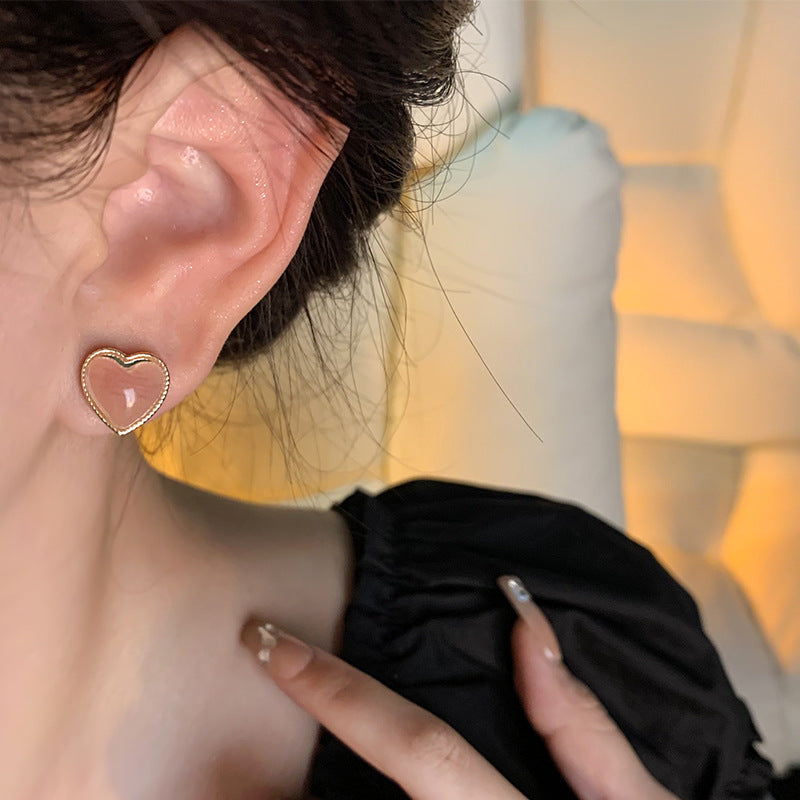 Earring Stud Simple Versatile Temperament Love XEA1596