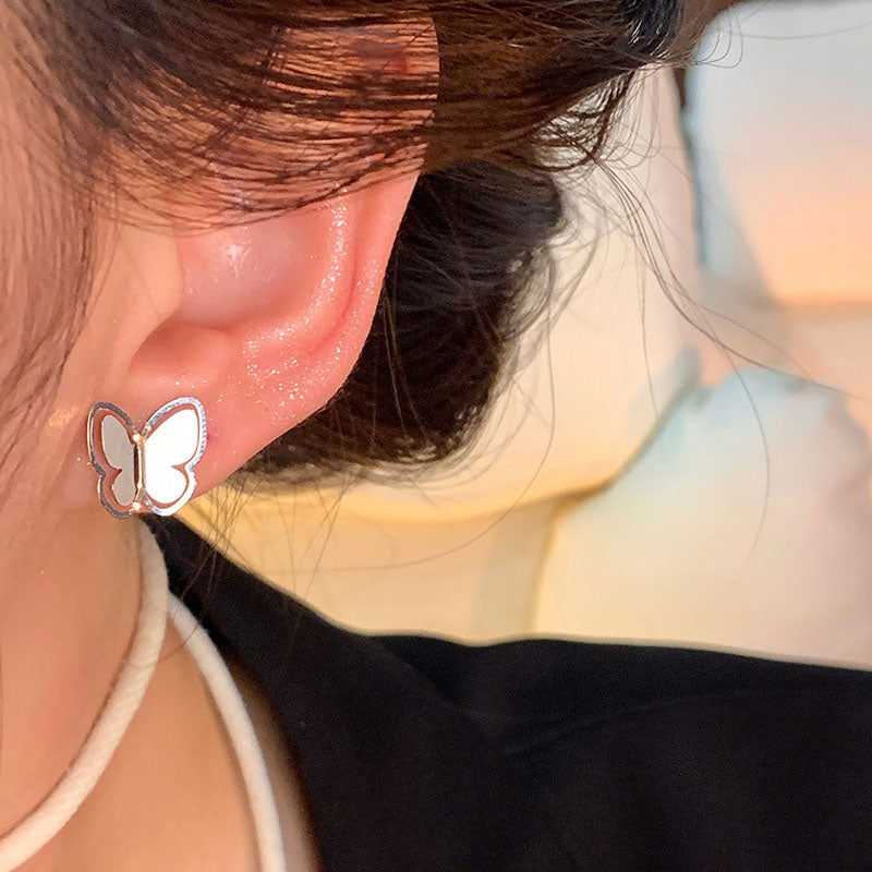 Earring Stud Simple Hollow Butterfly XEA1604
