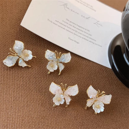 Earring Stud Summer Fresh Flower Fairy Temperament Butterfly XEA1635