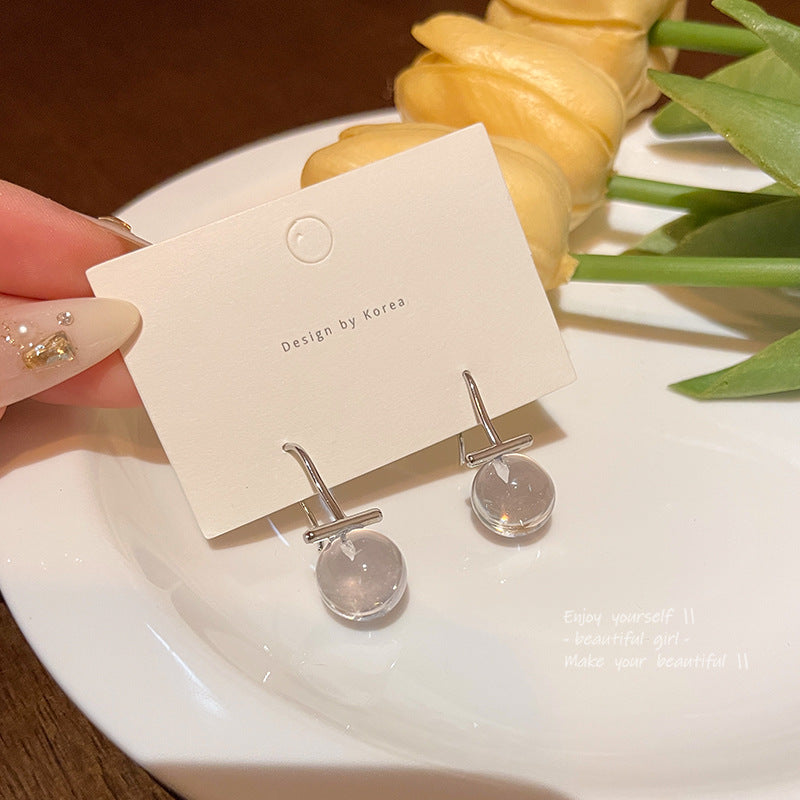 Earring Hook Cold Style Simple Transparent Geometric XEA1741