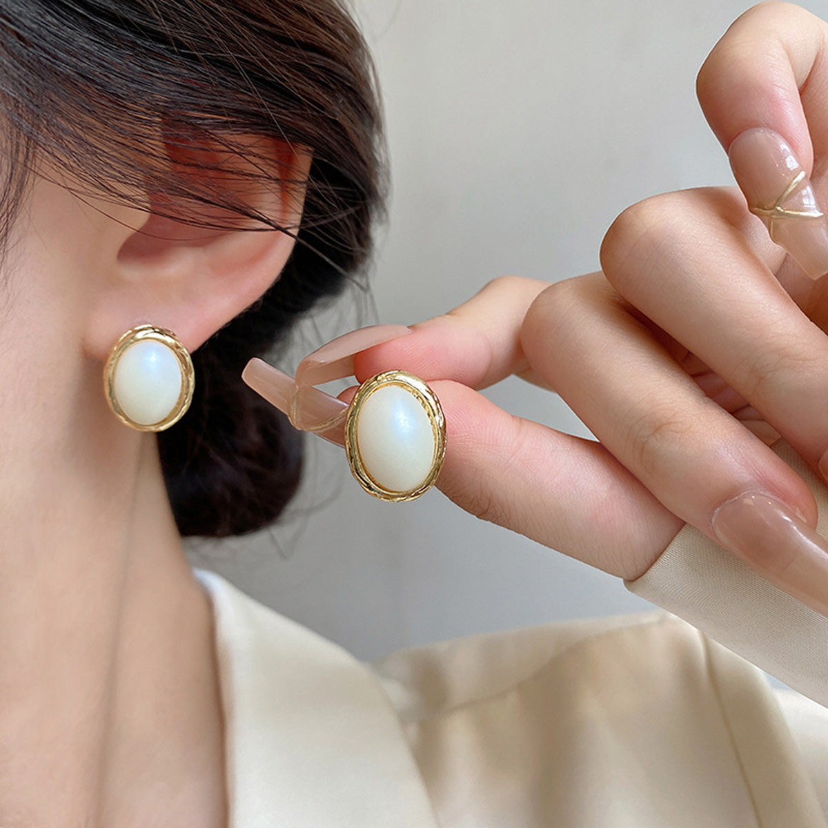 Earring Stud Simple High Grade Geometric XEA1751