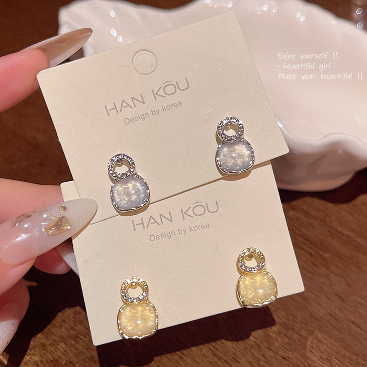 Earring Stud Light Luxury Niche Geometric XEA1816
