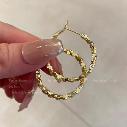 Earring Hoop Exaggerated Niche High End Large Circle XEA1848