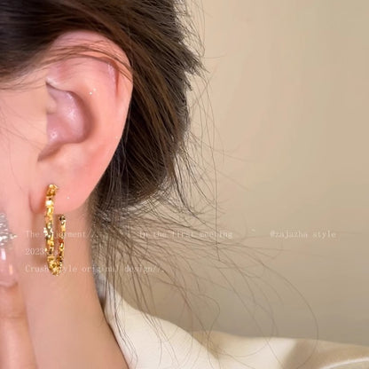 Earring Hoop Exaggerated Niche High End Large Circle XEA1848