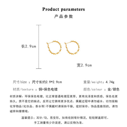 Earring Hoop Exaggerated Niche High End Large Circle XEA1848