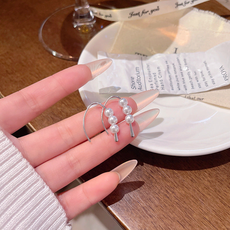 Earring Stud Simple Plain Pearl XEA1866