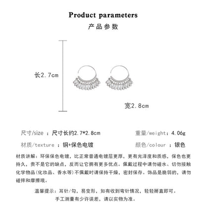 Earring Hook Light Luxury Niche Teardrop Shaped XEA1870