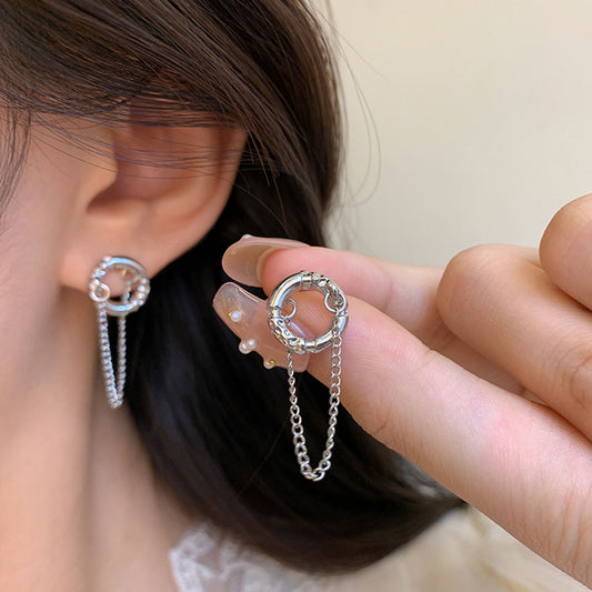 Earring Stud Retro Sweet and Cool Circle XEA1897