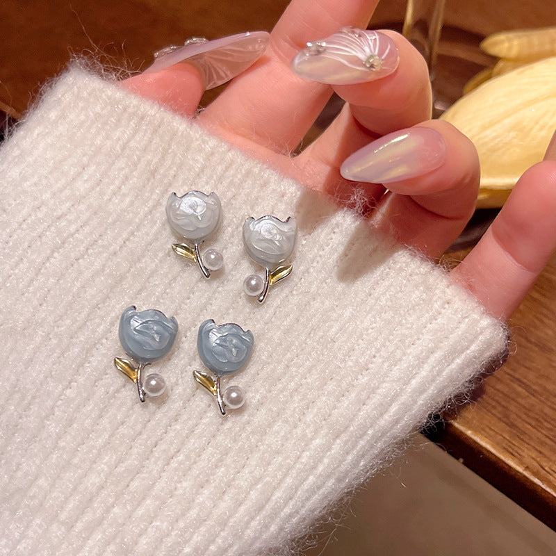 Earring Stud Gentle Glaze Tulip XEA1902