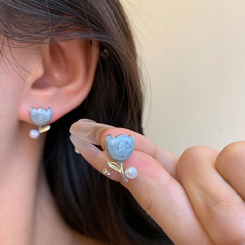 Earring Stud Gentle Glaze Tulip XEA1902