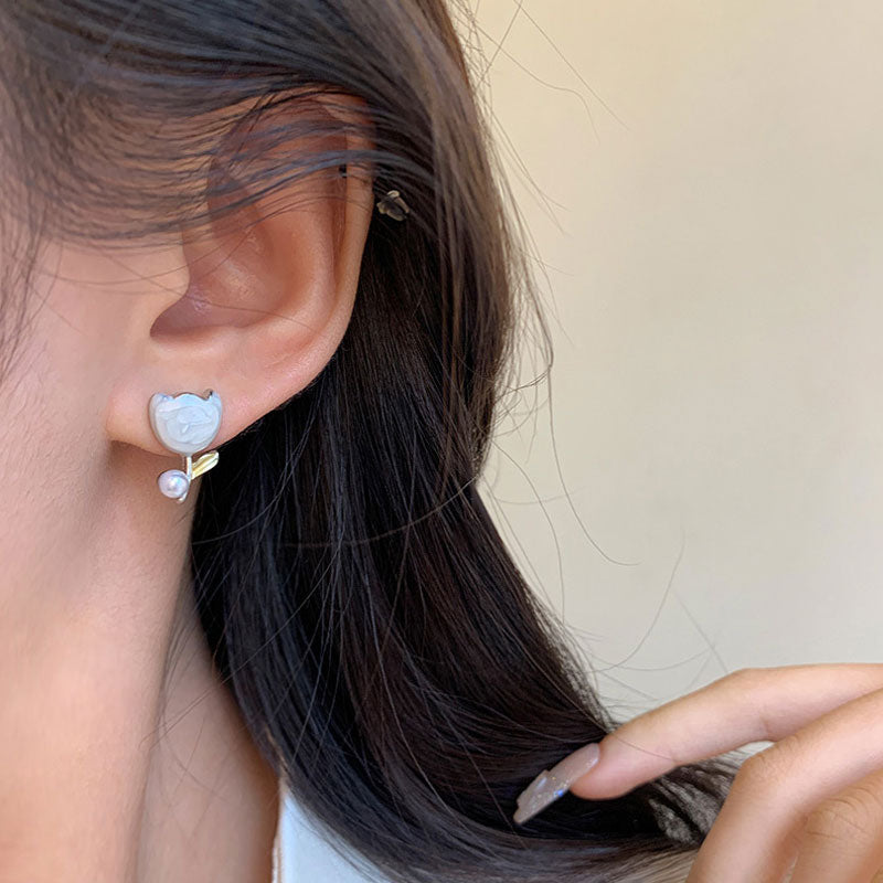 Earring Stud Gentle Glaze Tulip XEA1902