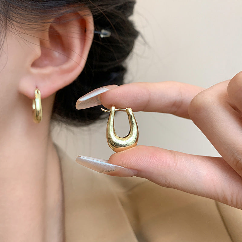 Earring Huggie Retro Personality Simple Versatile Temperament XEA1938