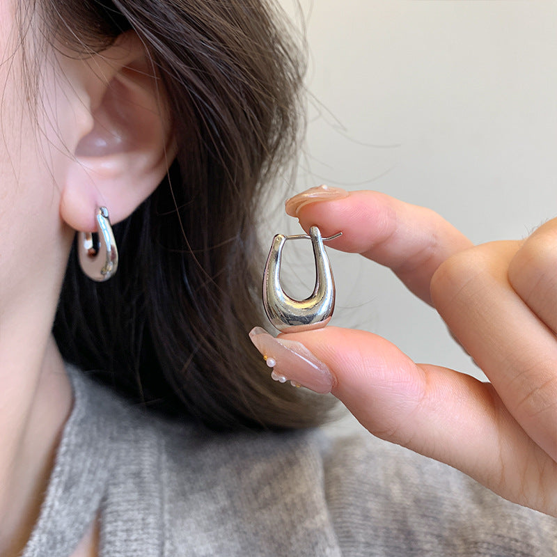 Earring Huggie Retro Personality Simple Versatile Temperament XEA1938
