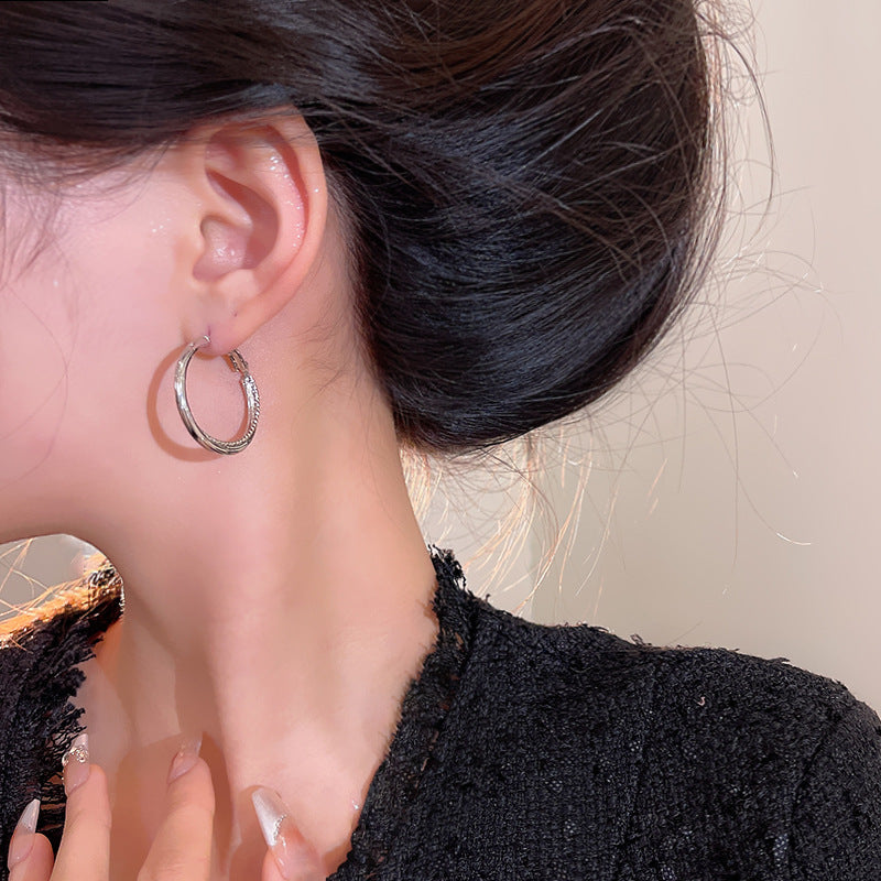 Earring Hoop Classic Plain Hoop XEA1939