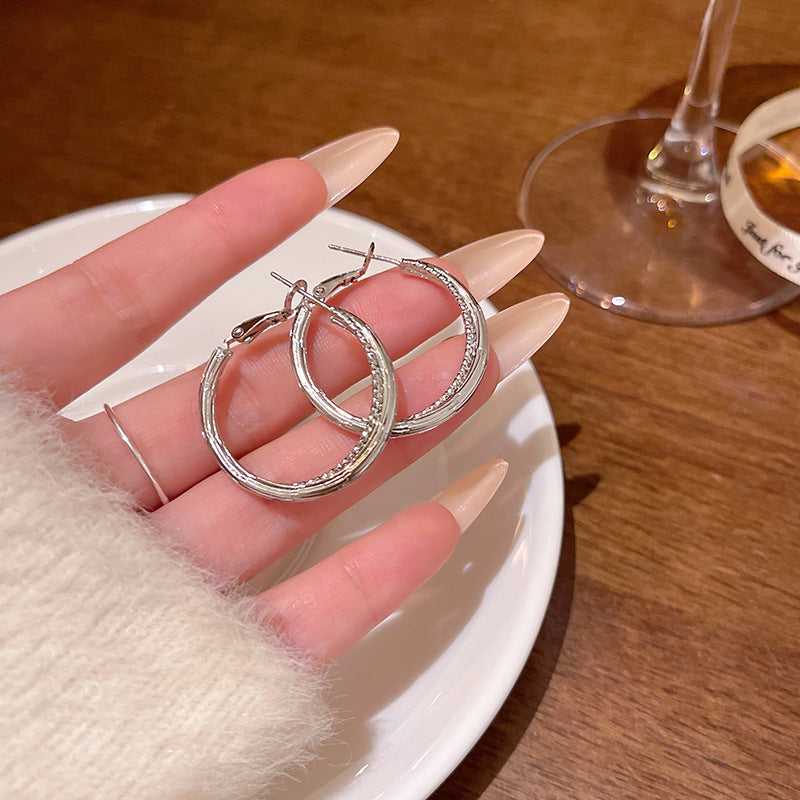 Earring Hoop Classic Plain Hoop XEA1939