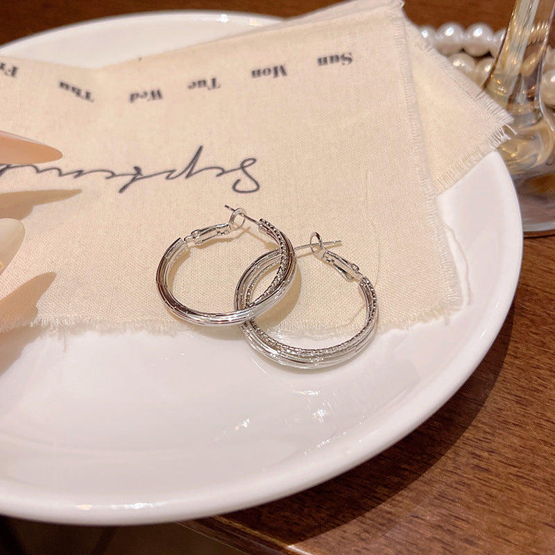 Earring Hoop Classic Plain Hoop XEA1939