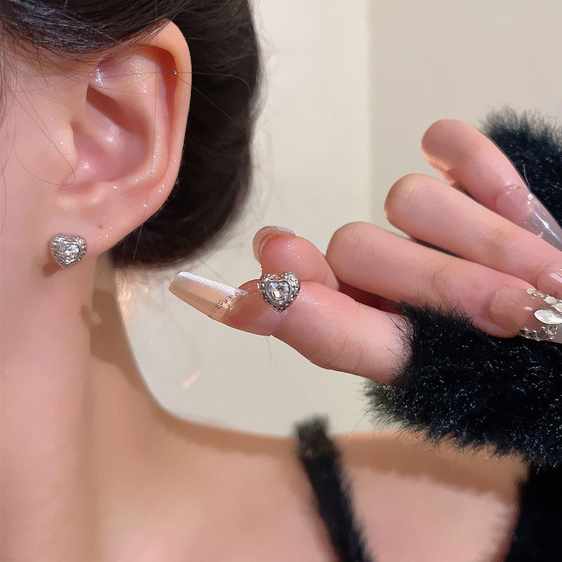 Earring Set Stud Sweet Temperament Simple Love XEA1986