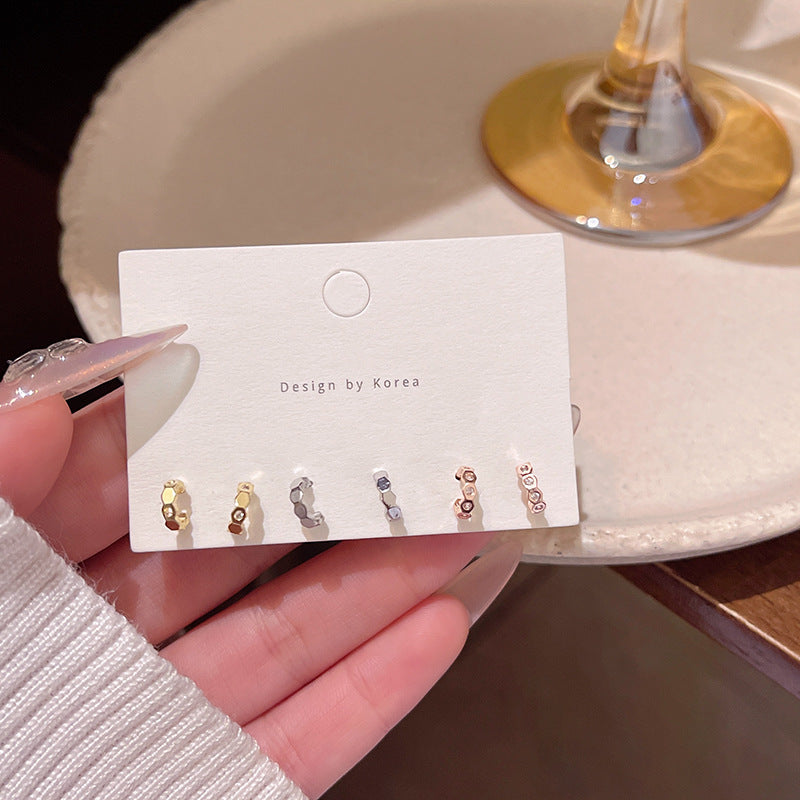 Earring Set Stud Small Geometric XEA2005