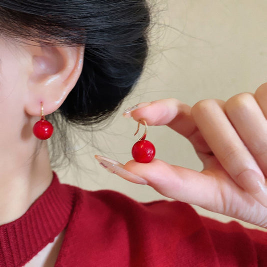 Earring Hook Ankola Red High Heels Pearl XEA2040