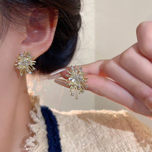 Earring Stud Super Shiny Full Diamond Fireworks XEA2051